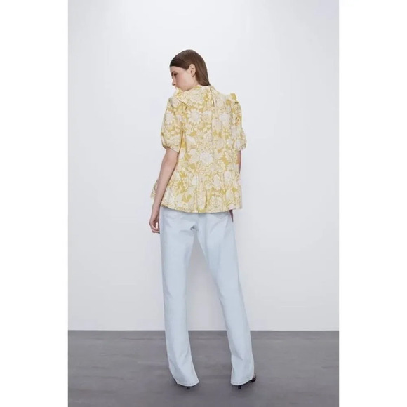 Zara ruffle woman's shirt - Picture 4 of 14